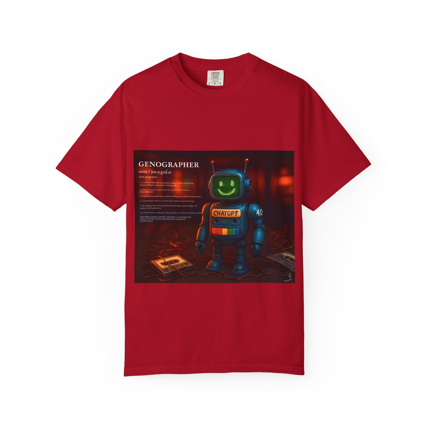 Genographer - Unisex T-Shirt - Robot Tee for AI Genographers
