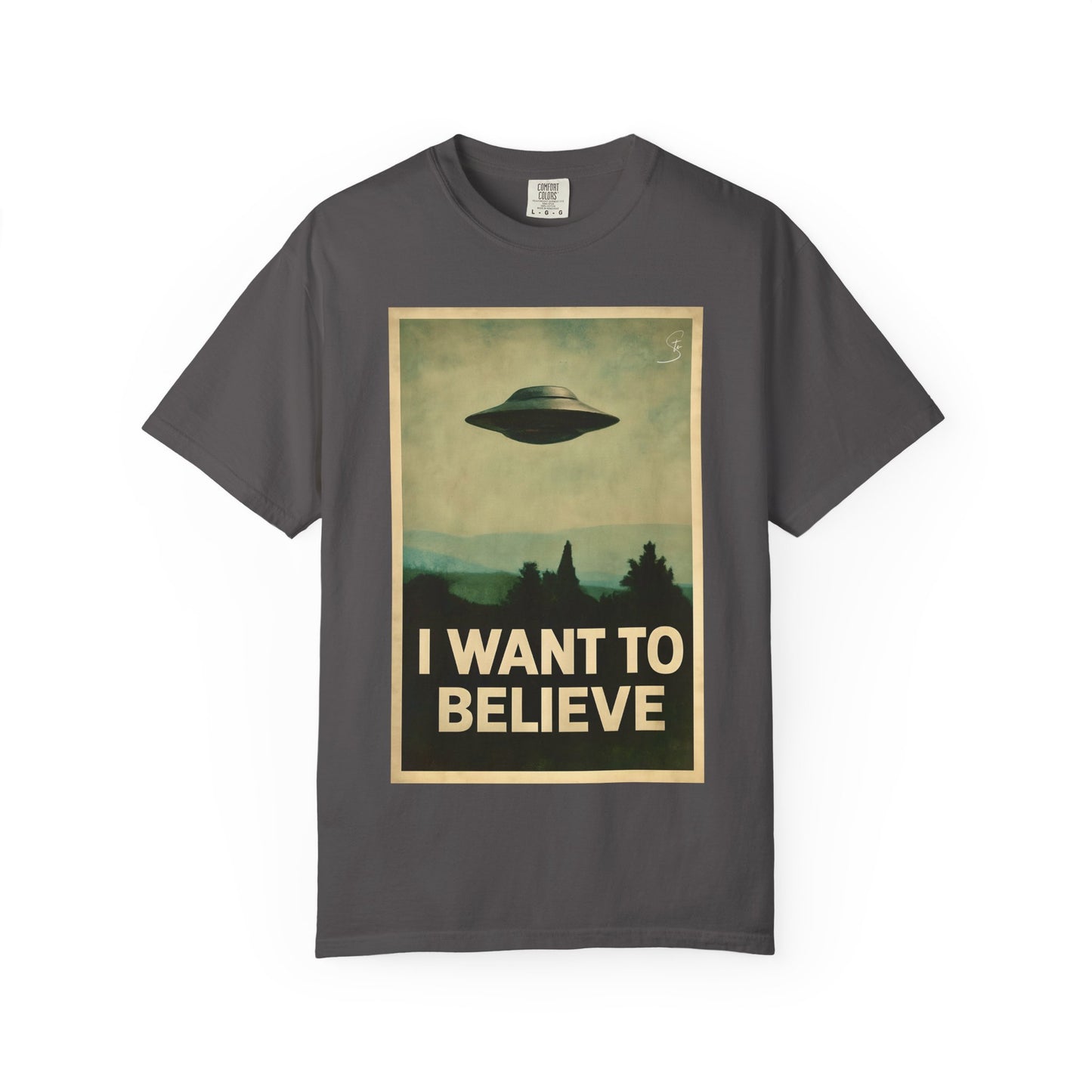 I WANT TO BELIEVE - Unisex T-Shirt - UFO Inspired T-Shirt From a 90's Tv Show