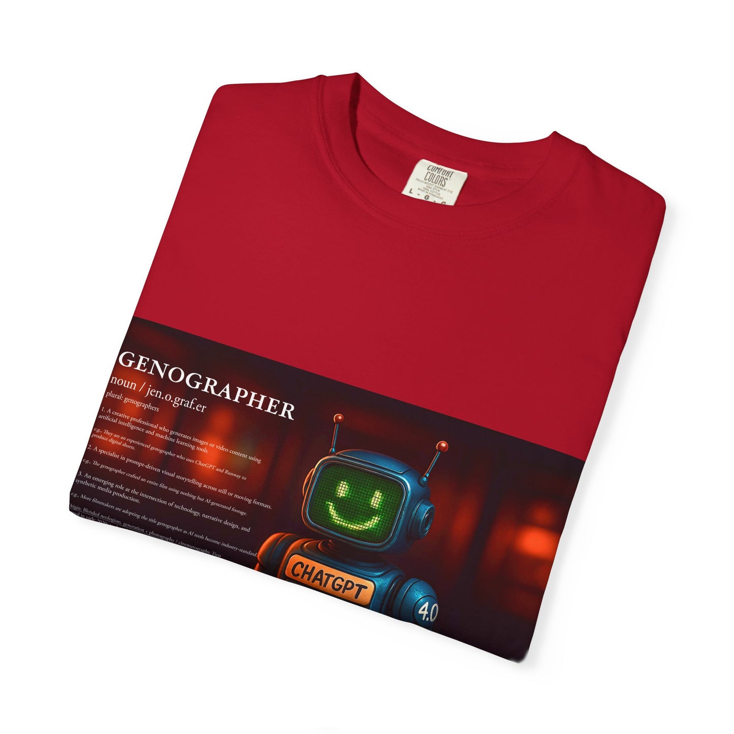 Genographer - Unisex T-Shirt - Robot Tee for AI Genographers