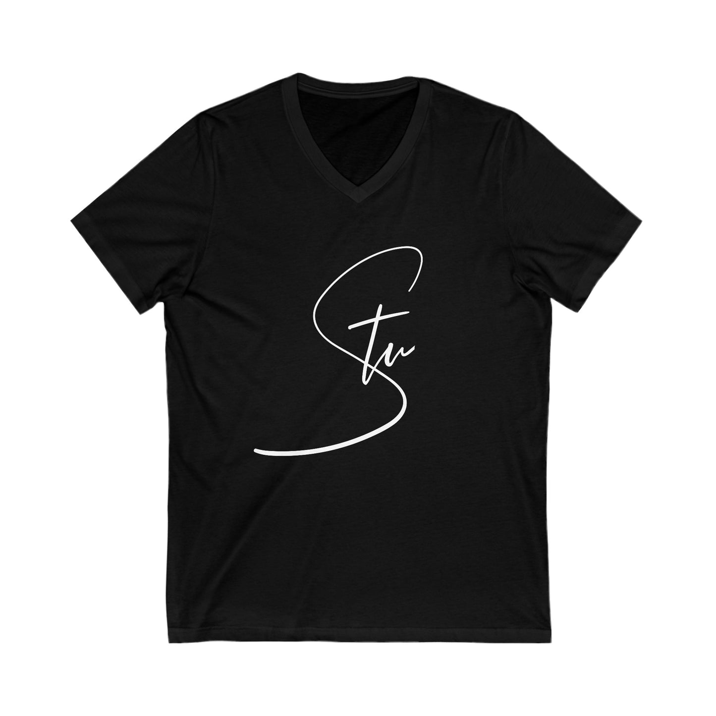 “Stu” - Unisex Jersey Short Sleeve V-Neck Tee