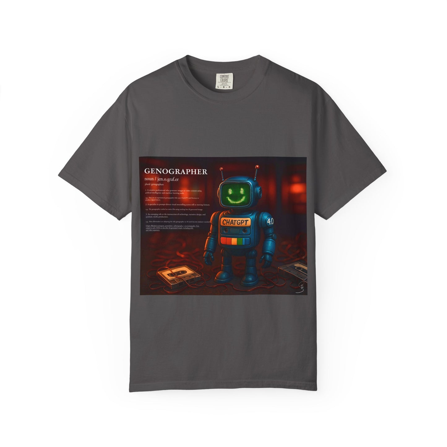 Genographer - Unisex T-Shirt - Robot Tee for AI Genographers