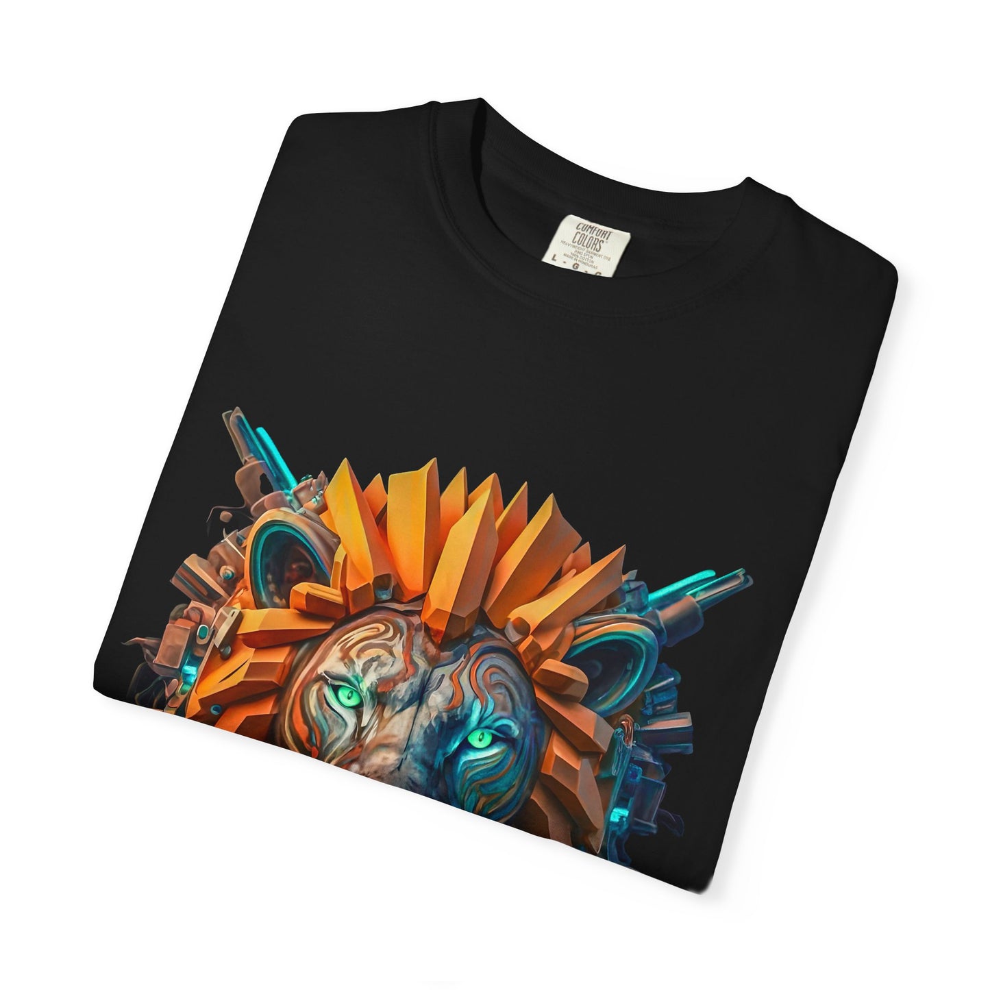 Digital Roar - Unisex T-Shirt - Futuristic Animal Tee for Cyberpunks