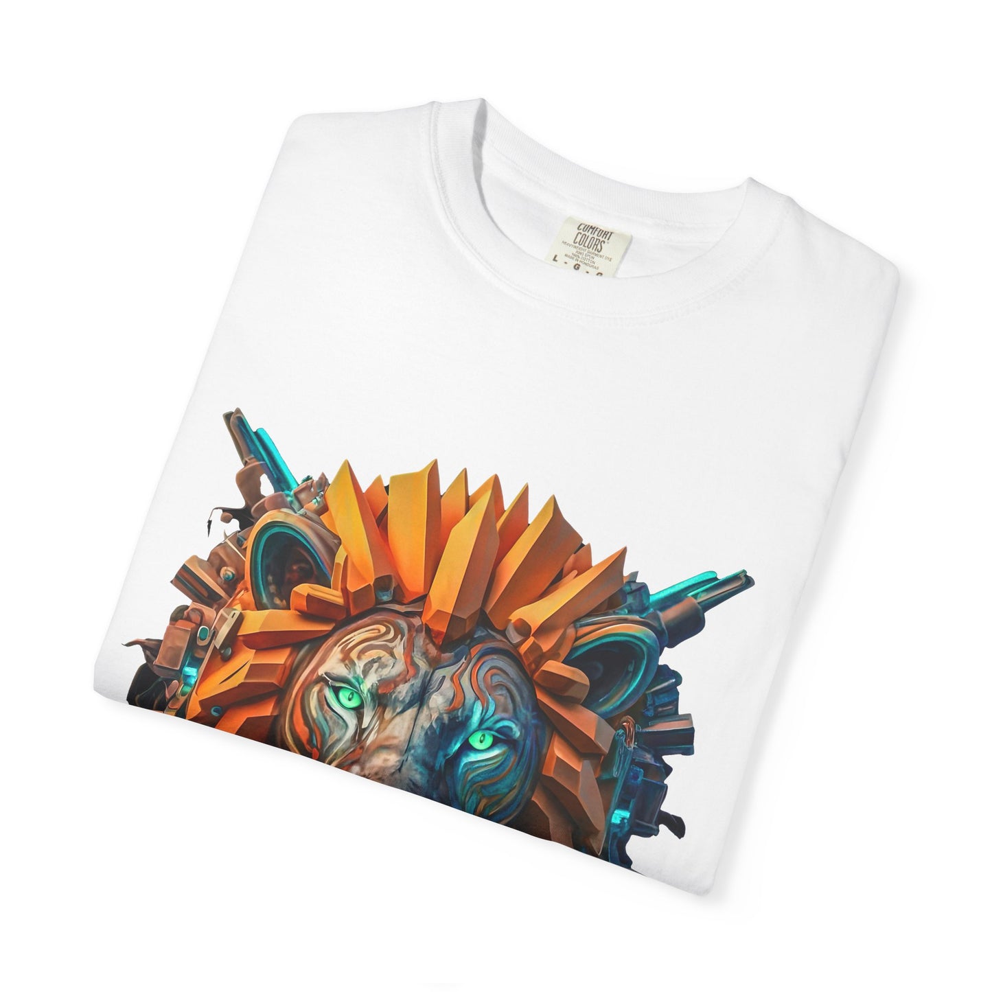 Digital Roar - Unisex T-Shirt - Futuristic Animal Tee for Cyberpunks