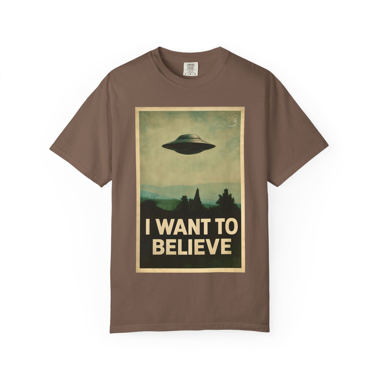 I WANT TO BELIEVE - Unisex T-Shirt - UFO Inspired T-Shirt From a 90's Tv Show