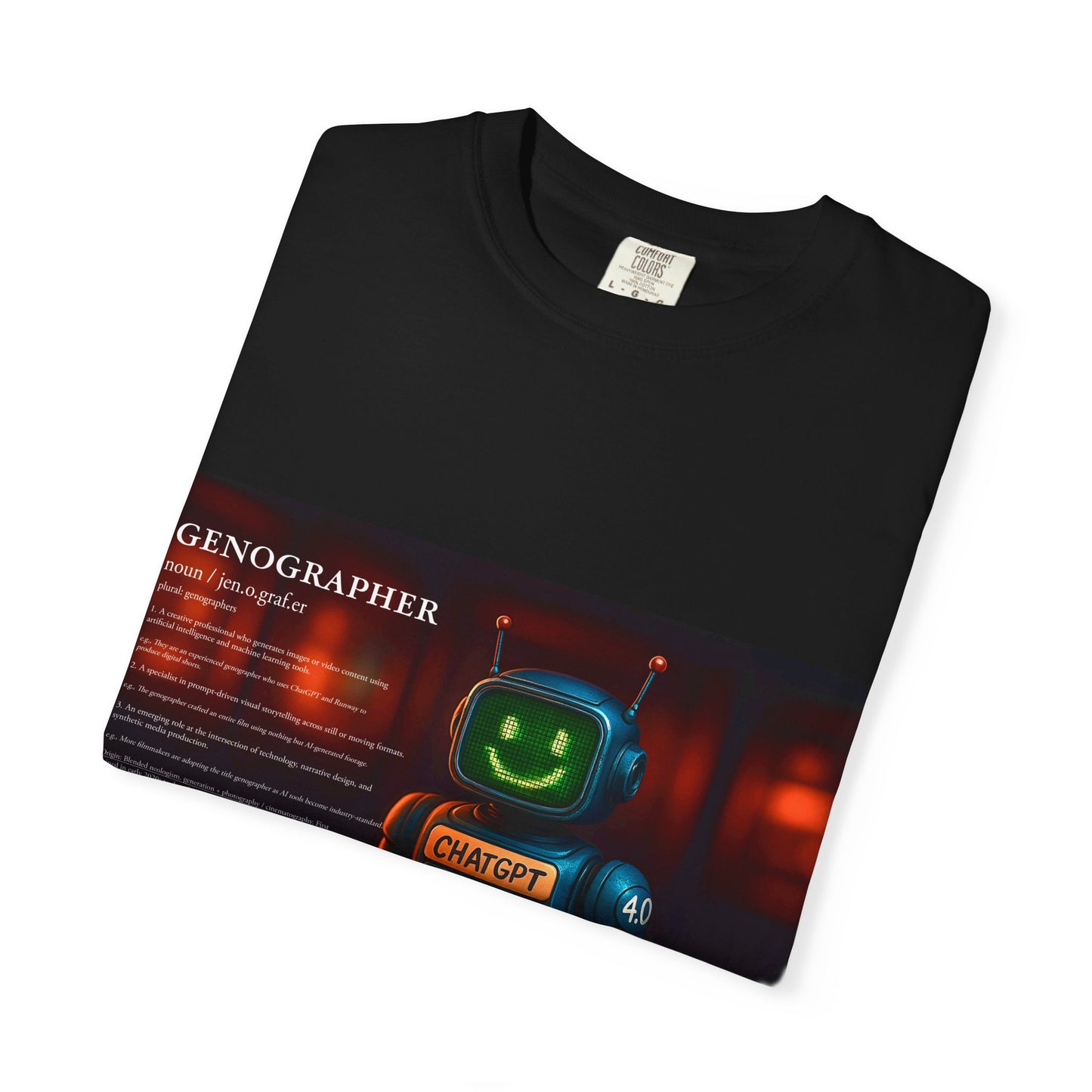 Genographer - Unisex T-Shirt - Robot Tee for AI Genographers