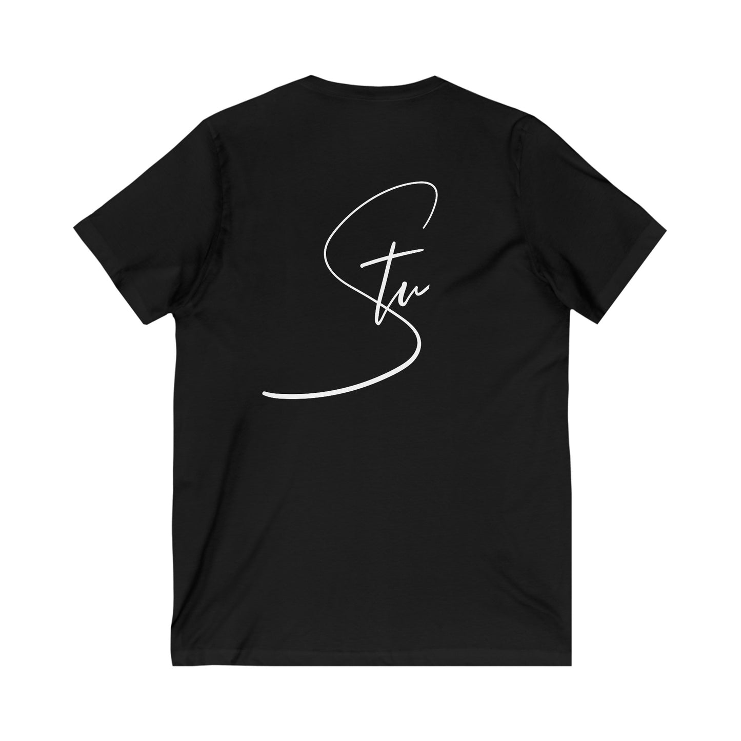 “Stu” - Unisex Jersey Short Sleeve V-Neck Tee