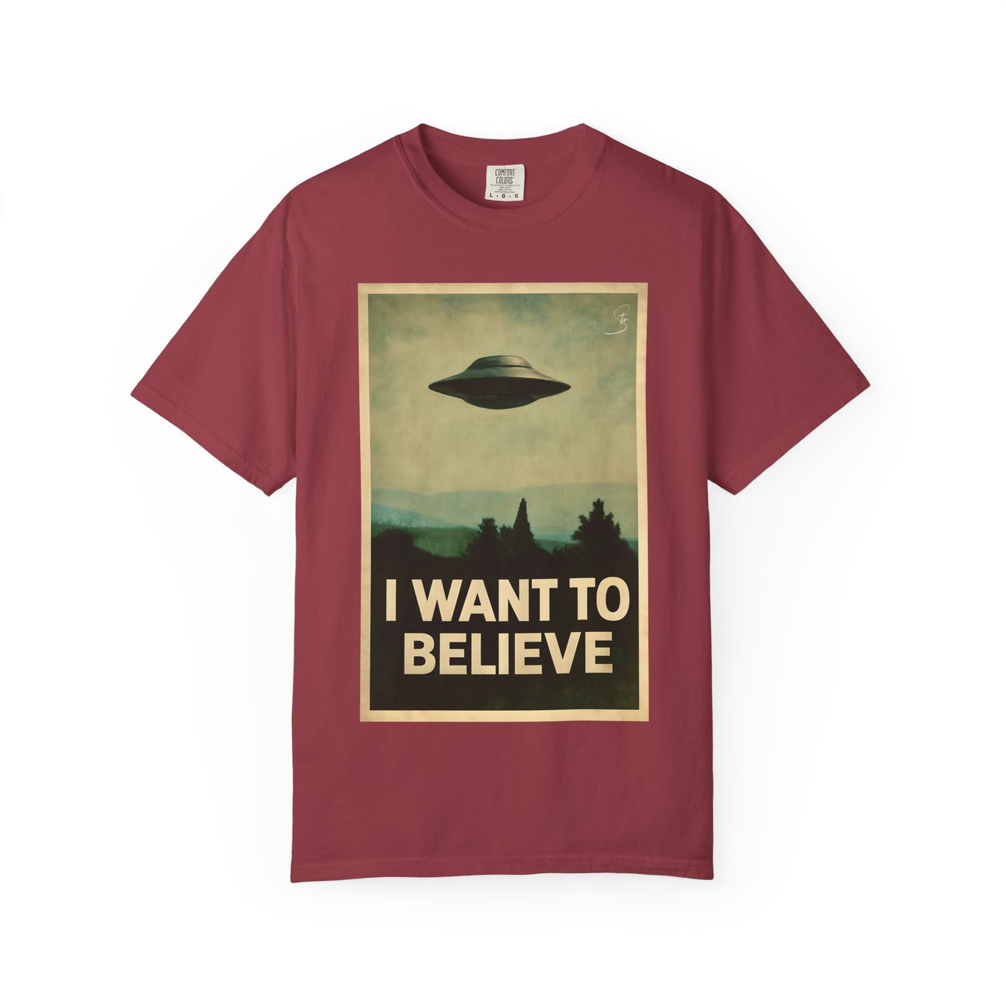 I WANT TO BELIEVE - Unisex T-Shirt - UFO Inspired T-Shirt From a 90's Tv Show